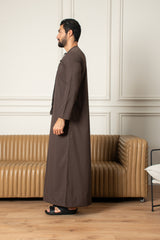 Essentials Emirati Thobe- Mocha Brown