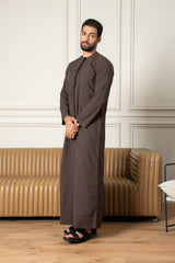 Essentials Emirati Thobe- Mocha Brown