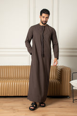 Essentials Emirati Thobe- Mocha Brown