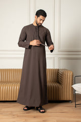 Essentials Emirati Thobe- Mocha Brown