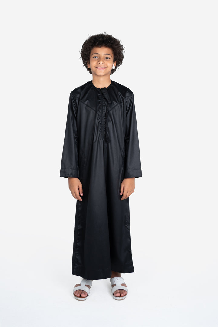 Kids Emirati Thobe- Black