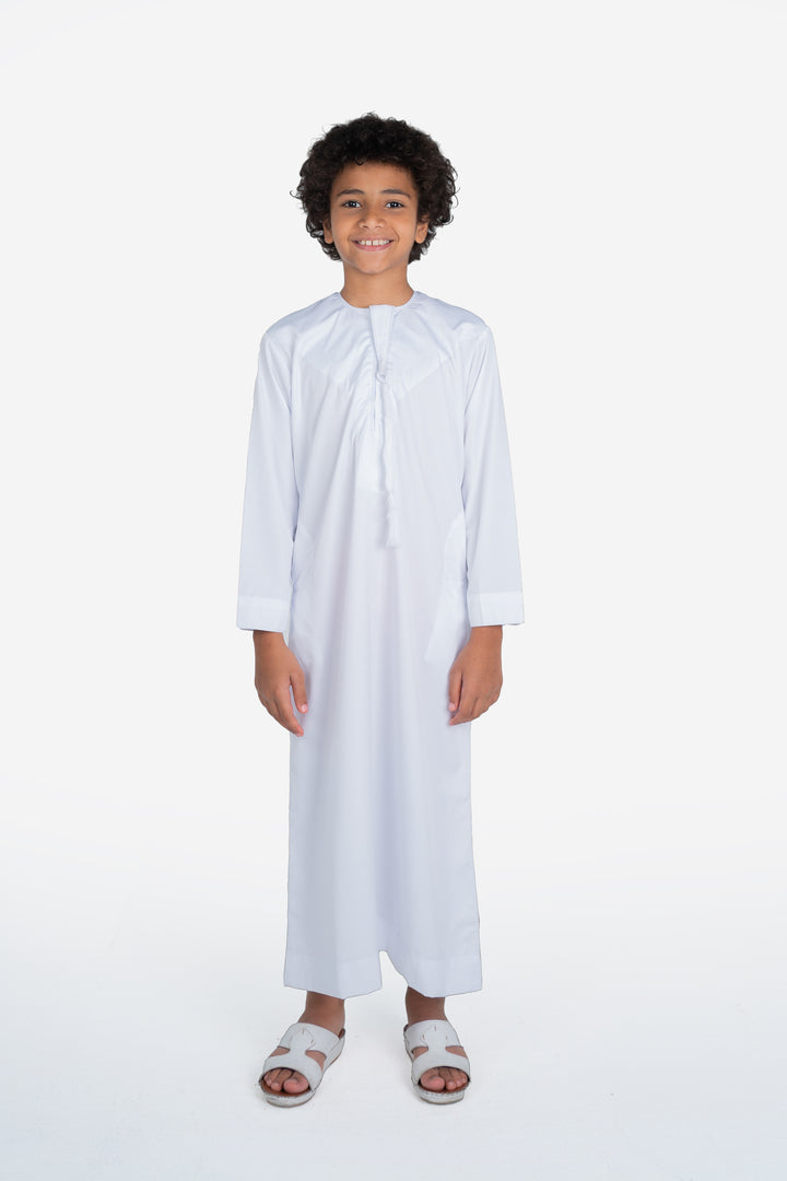 Kids Emirati Thobe- White