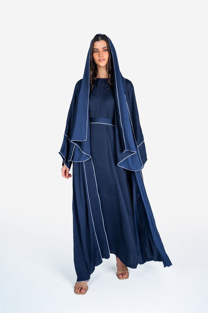 Basics Abaya- Navy