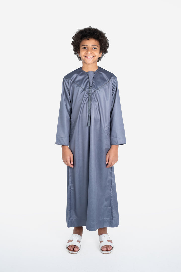 Kids Emirati Thobe- Grey