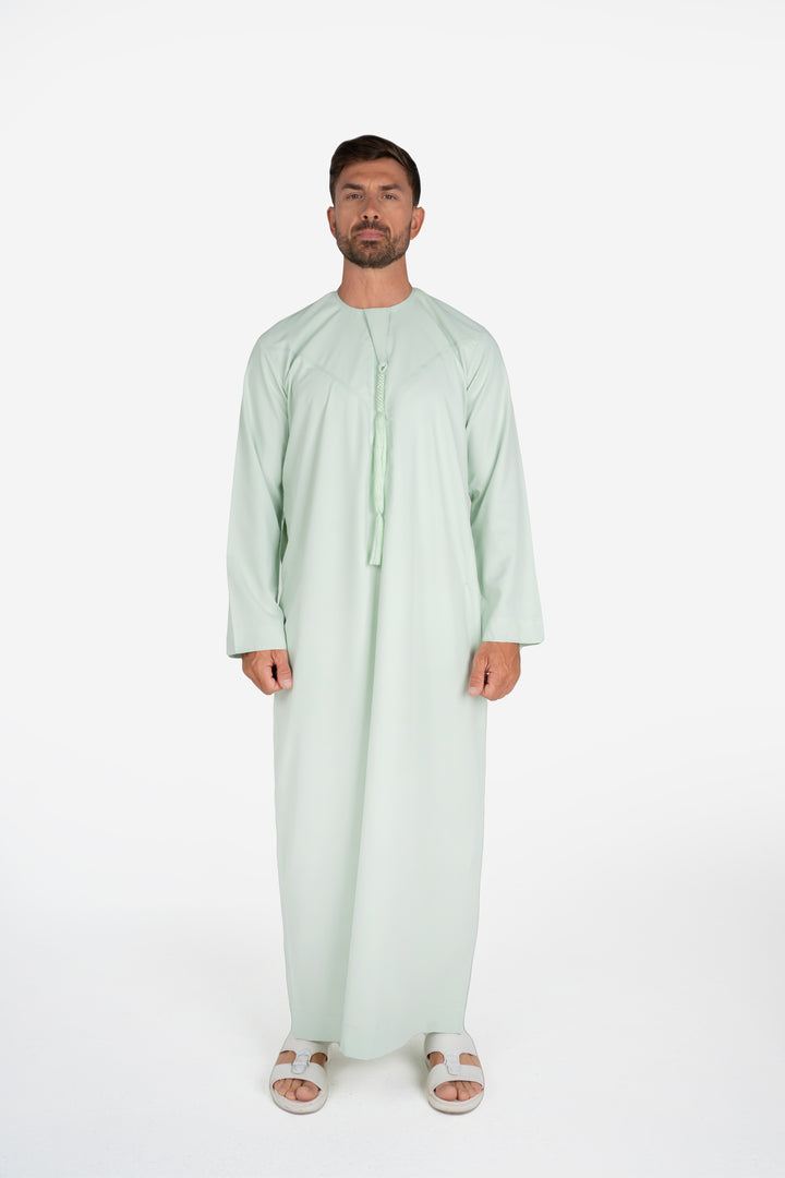 Basics Emirati Thobe- Mint Green