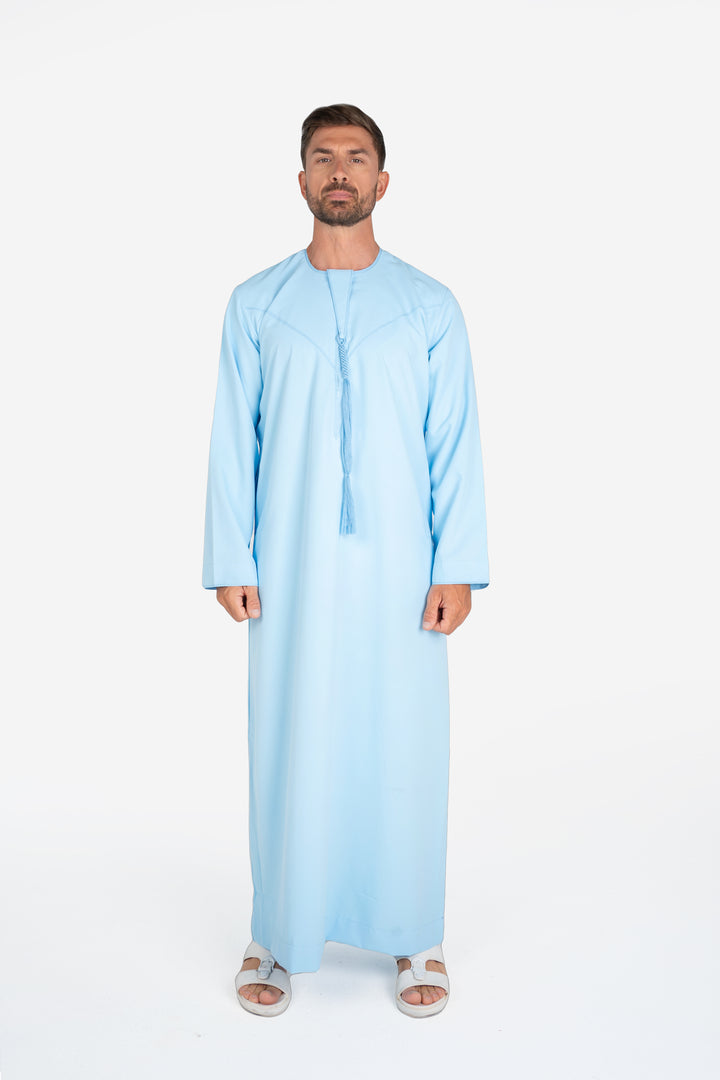 Basics Emirati Thobe- Sky Blue