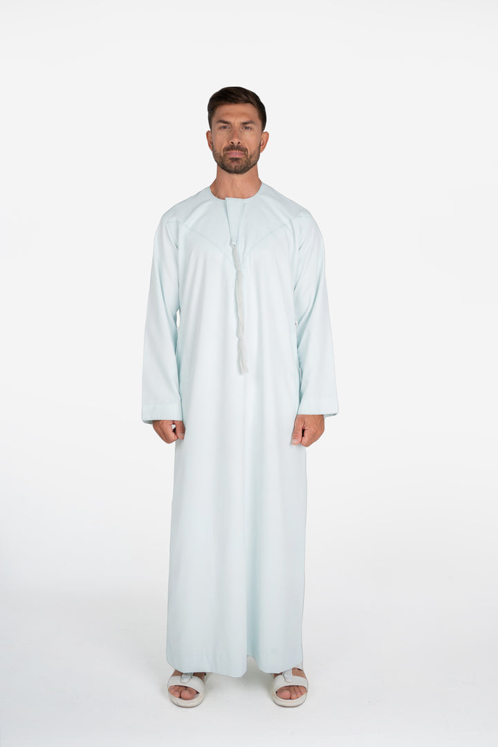 Basics Emirati Thobe- Ice Green