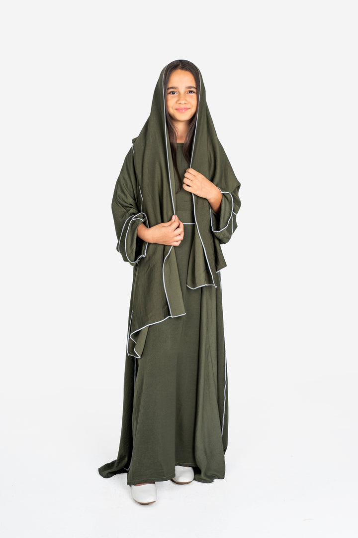 Basics Abaya Kids- Khaki