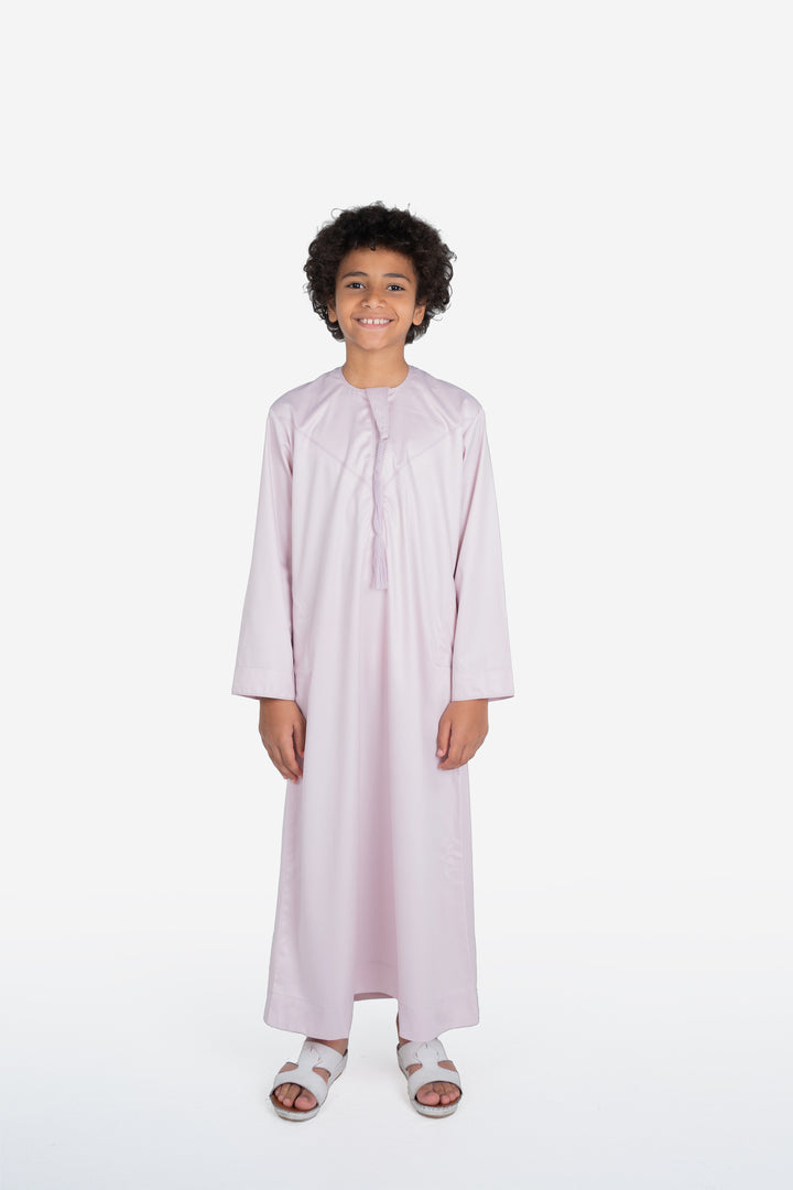 Kids Emirati Thobe- Light Pink