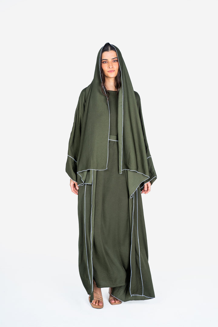 Basics Abaya- Khaki