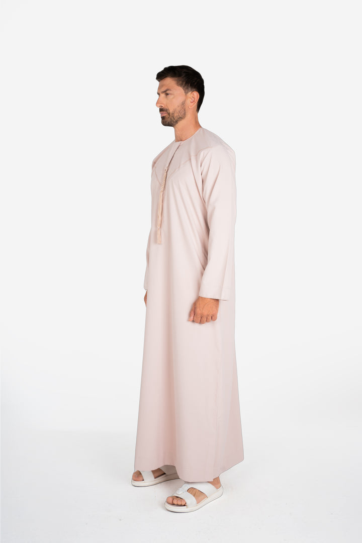 Basics Emirati Thobe- Soft Pink