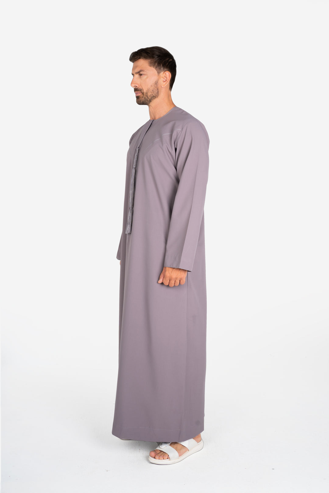 Basics Emirati Thobe- Slate Grey