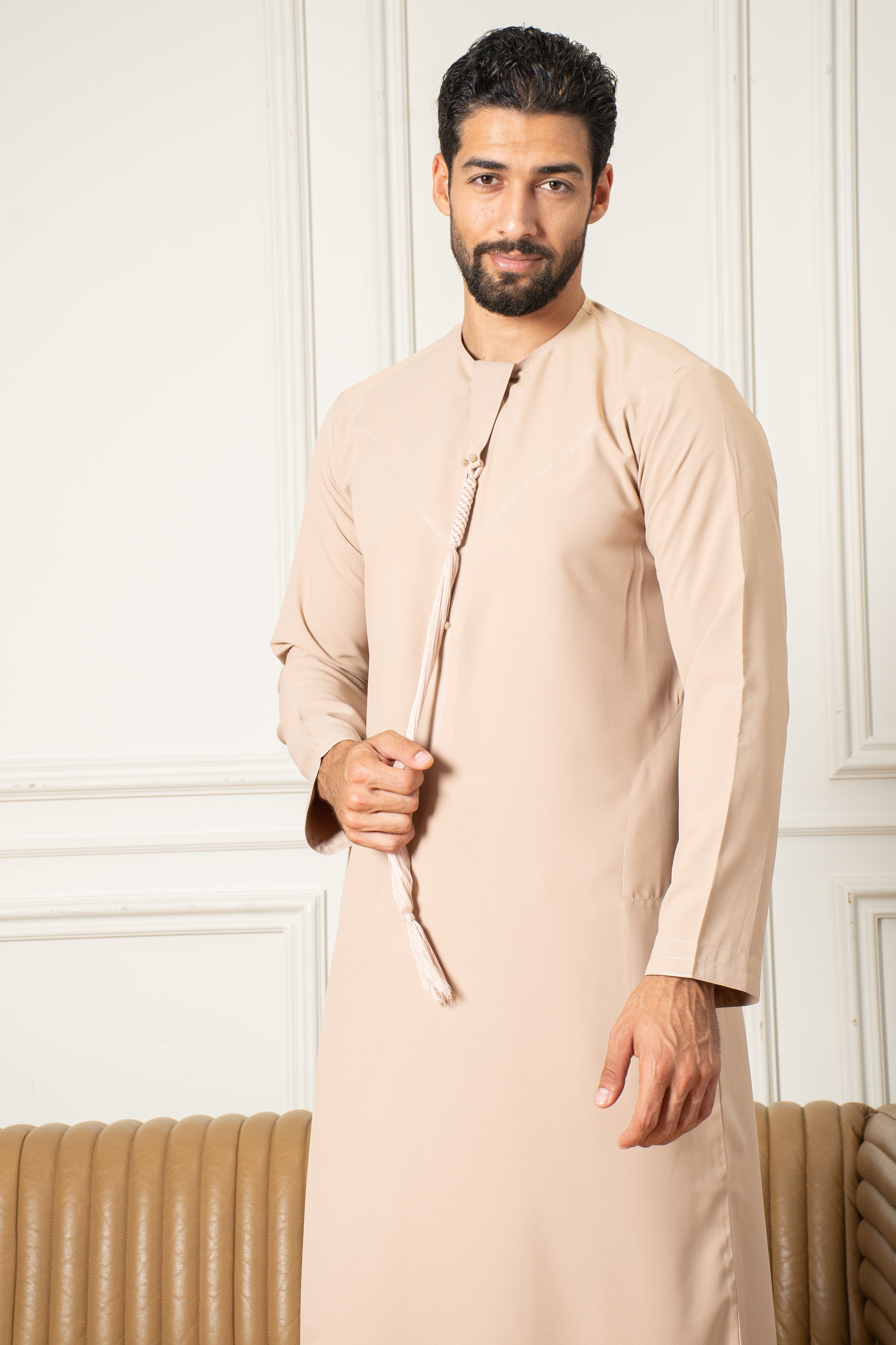 Essentials Emirati Thobe- French Beige