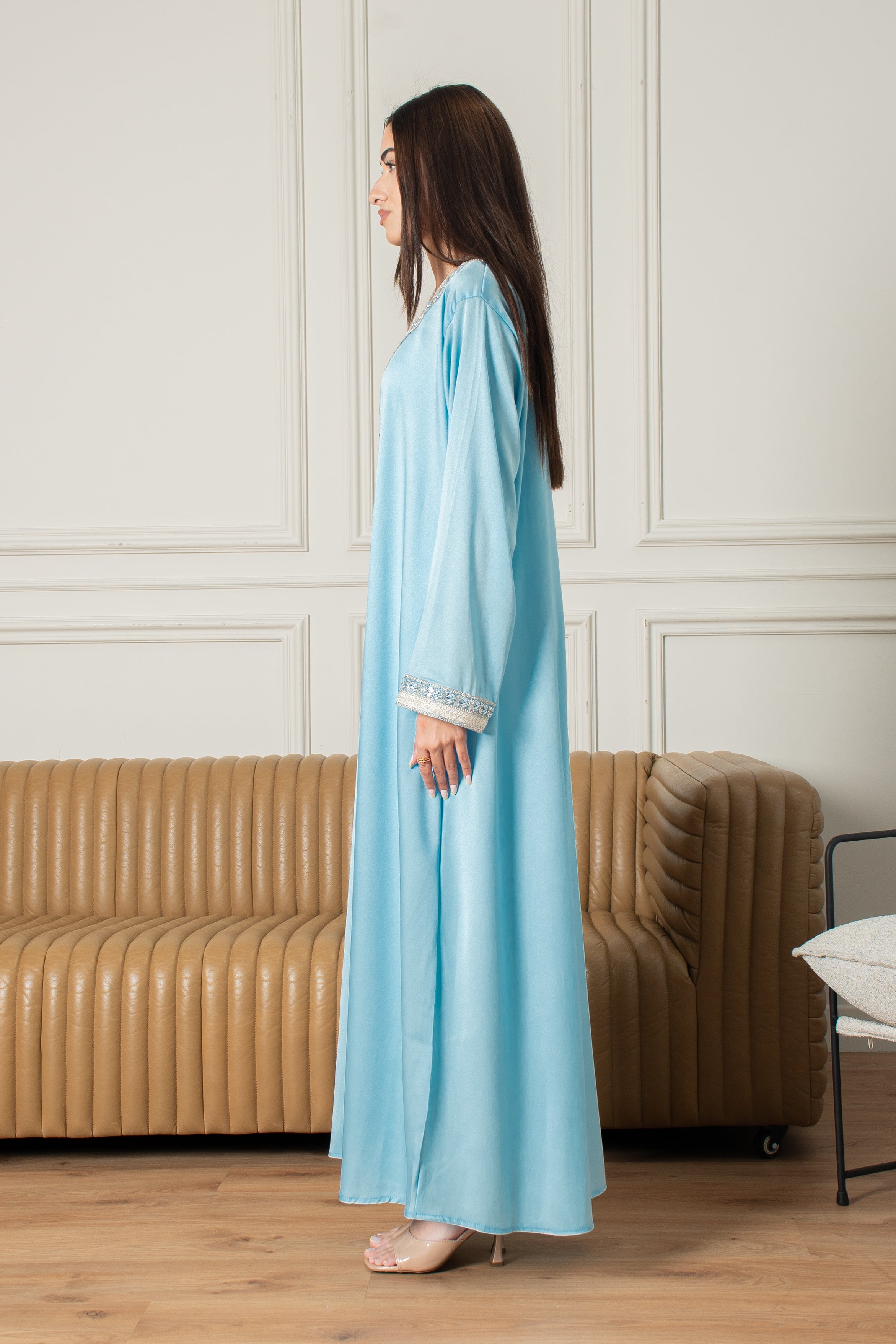 Yasmine Djellaba- Baby Blue
