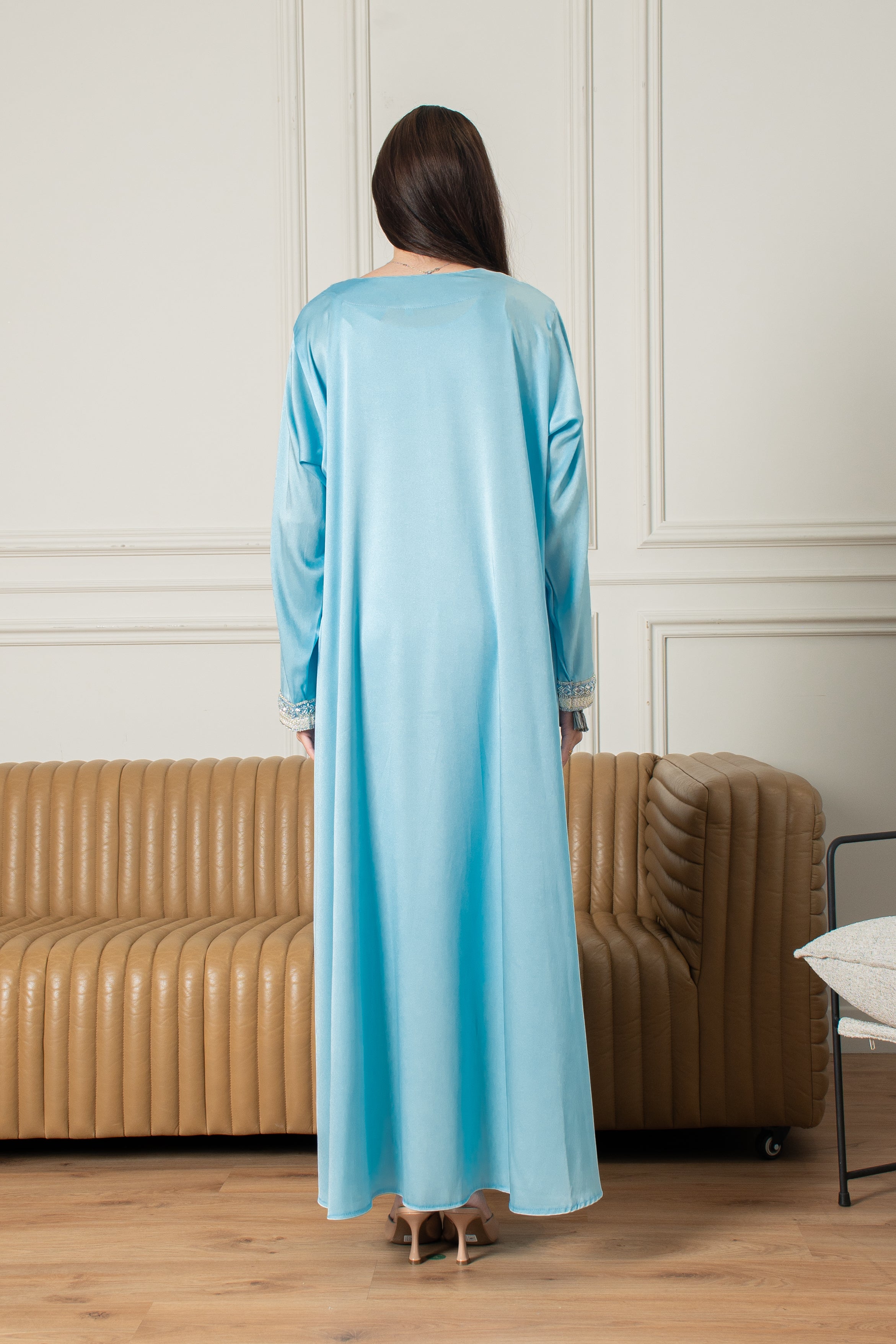 Yasmine Djellaba- Baby Blue