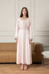 Yasmine Djellaba- Baby Pink