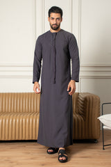 Essentials Emirati Thobe- Slate Grey